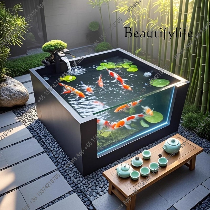 Marine Aquarium With Sump - Открытый семейный двор, балкон, пруд, кои,
