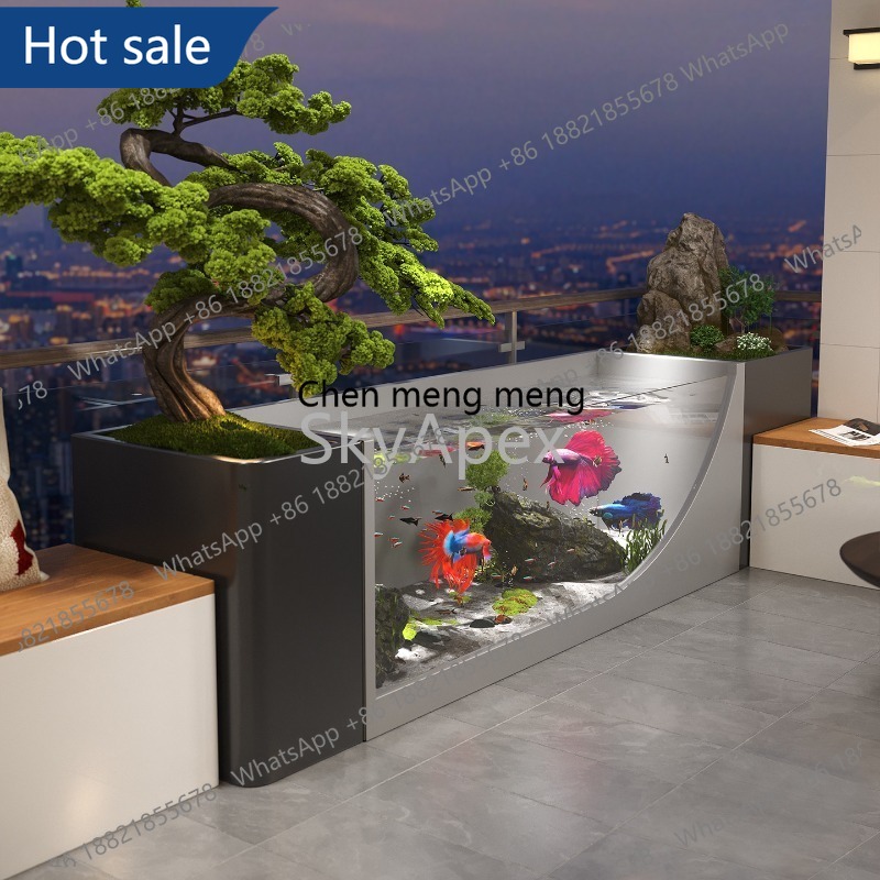 Marine Aquarium With Sump - Готовый аквариум M02 из нержавеющей стали