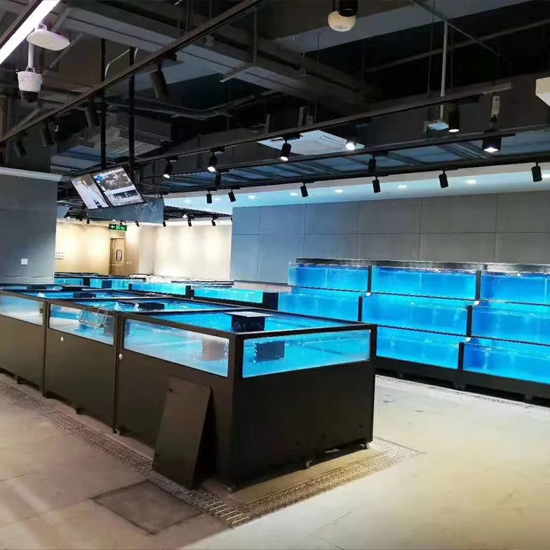 Квадратный стеклянный аквариум – обзор и цена Marine Aquarium With Sump