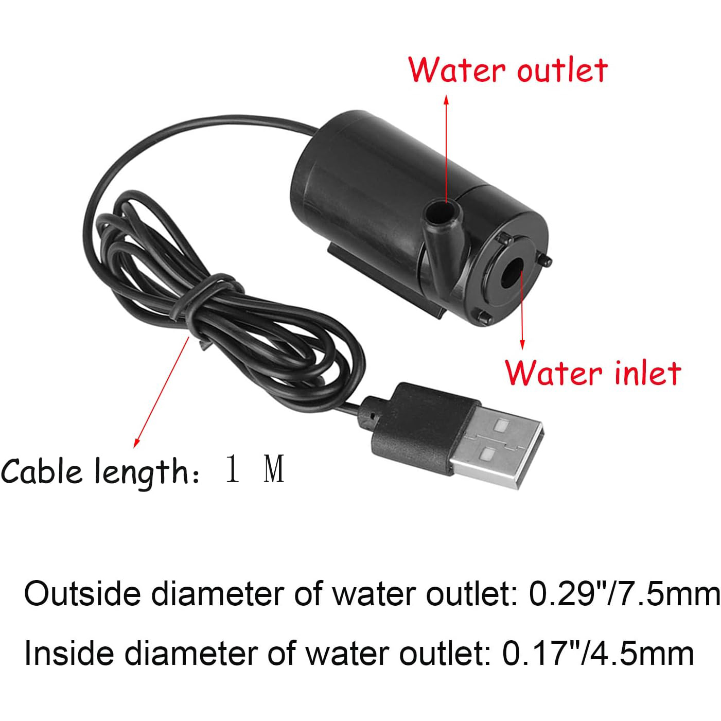 3-5 В постоянного тока USB мик – обзор и цена Marine Aquarium Dc Pump