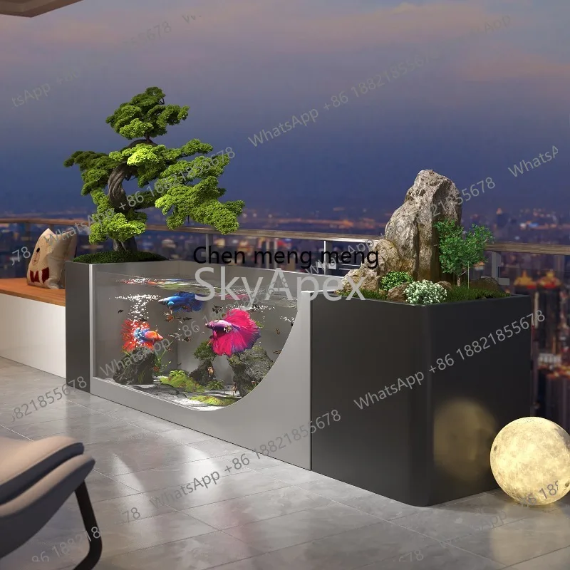 Готовый аквариум M02 из нержав – обзор и цена Marine Aquarium With Sump