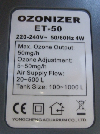Озонатор озона Weipro ET50 ET1 – обзор и цена Marine Aquarium Ozone